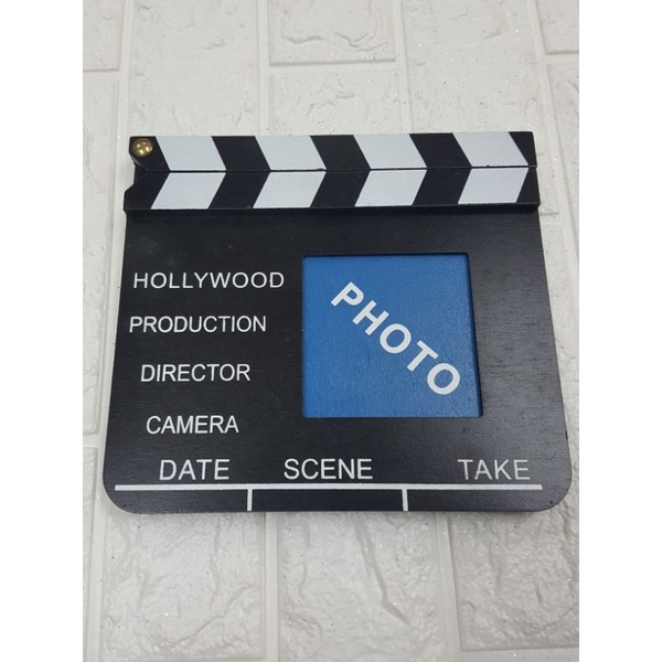 movie clapper wooden photo frame | Shopee Philippines