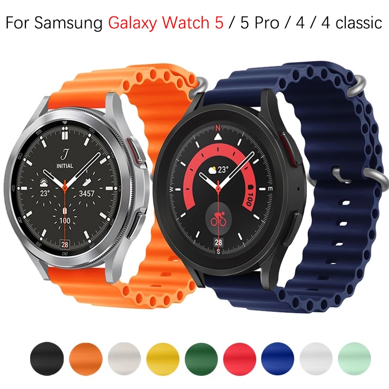 Ocean Silicone Strap For Samsung Galaxy Watch 6 5 / 5 Pro / 4 / watch 4