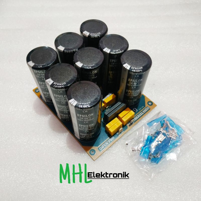 Original ORIGINAL PSU 8 Elco EPSILON 10000uF 100V Kit PLUS SKUN PCB
