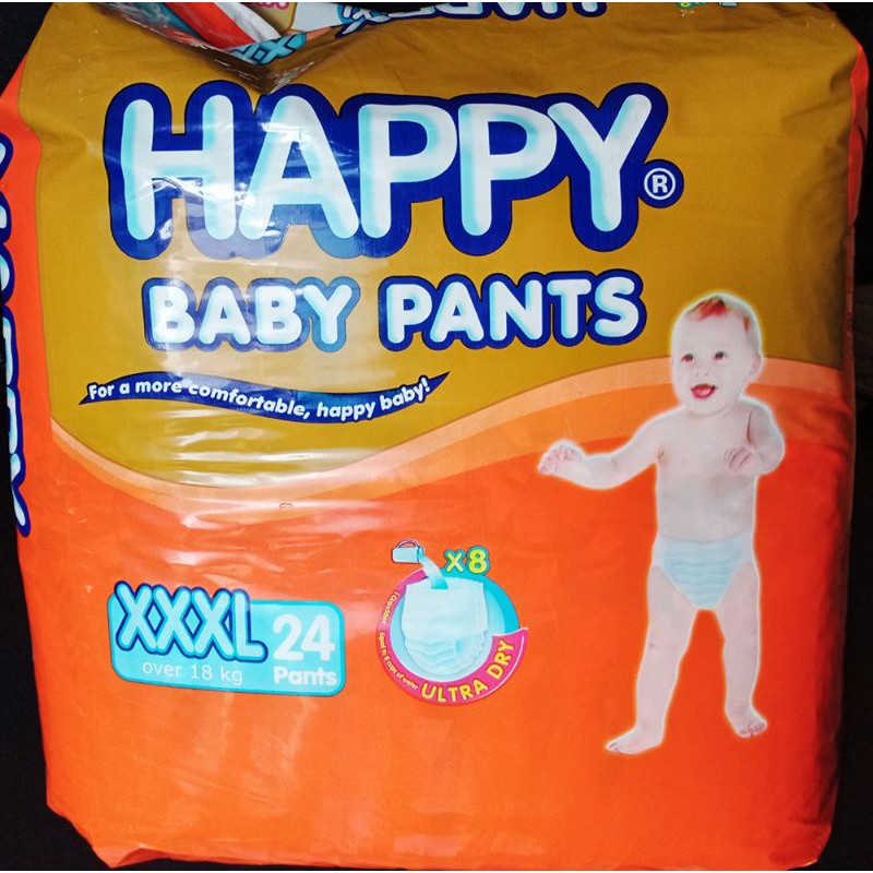 HAPPY PANTS DIAPER XXXL 24pcs (1Pack) | Shopee Philippines