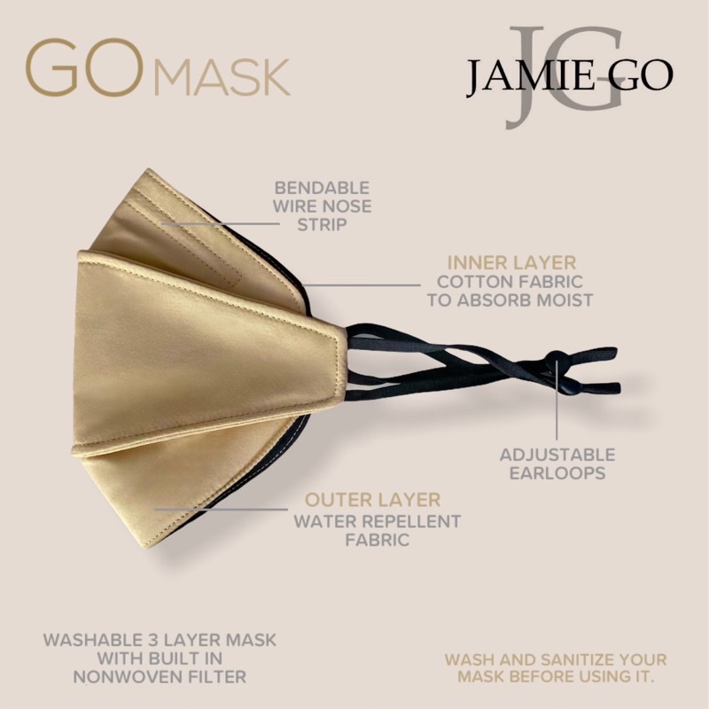 GO MASK by Jamie Go Atelier | Shopee Philippines