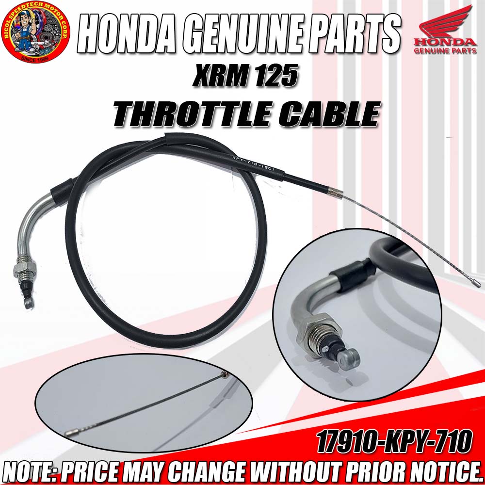 XRM 125 THROTTLE CABLE (HPI) (Genuine 17910KPY710) Shopee Philippines