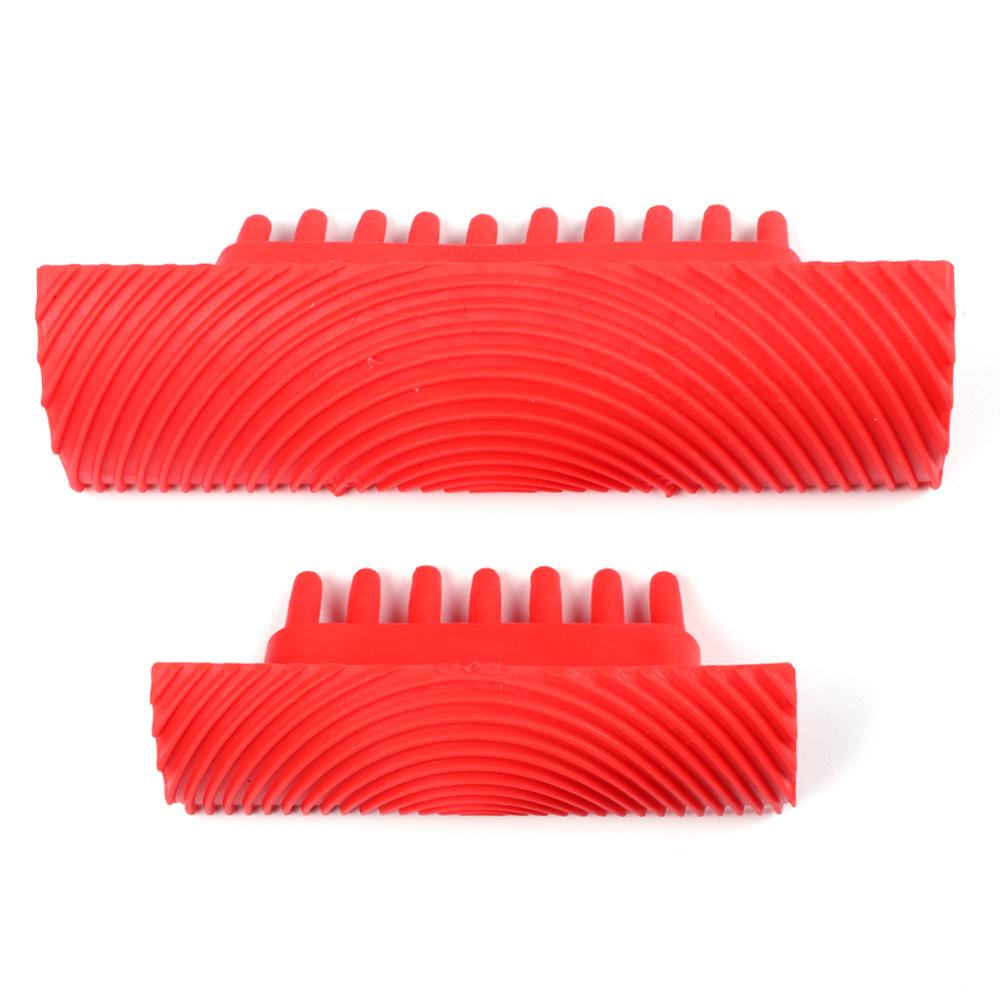 2pcs Rubber Paint Roller Cylinder Imitation Wood Grain Brush Wall ...