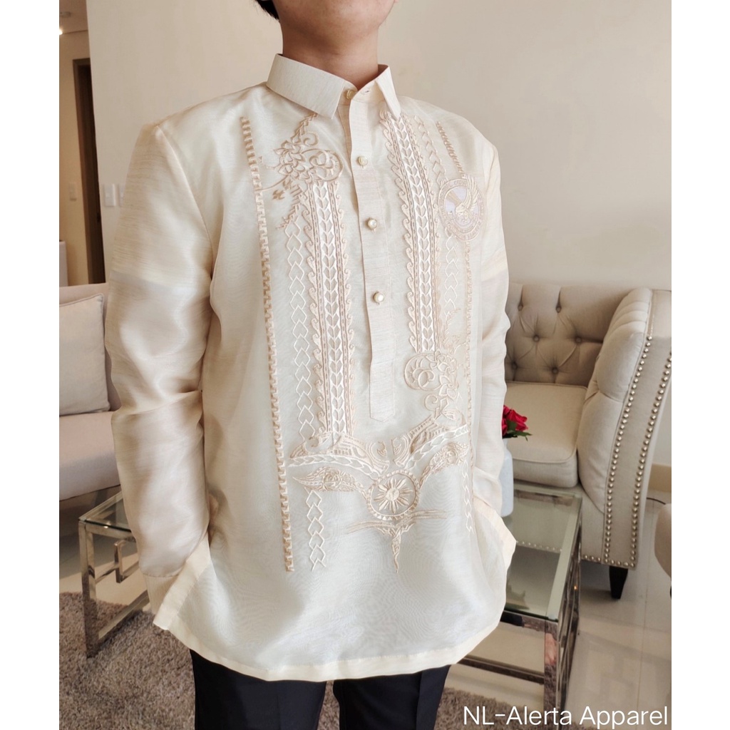 BARONG TAGALOG FOR MEN WITH EAGLE'S LOGO | Shopee Philippines