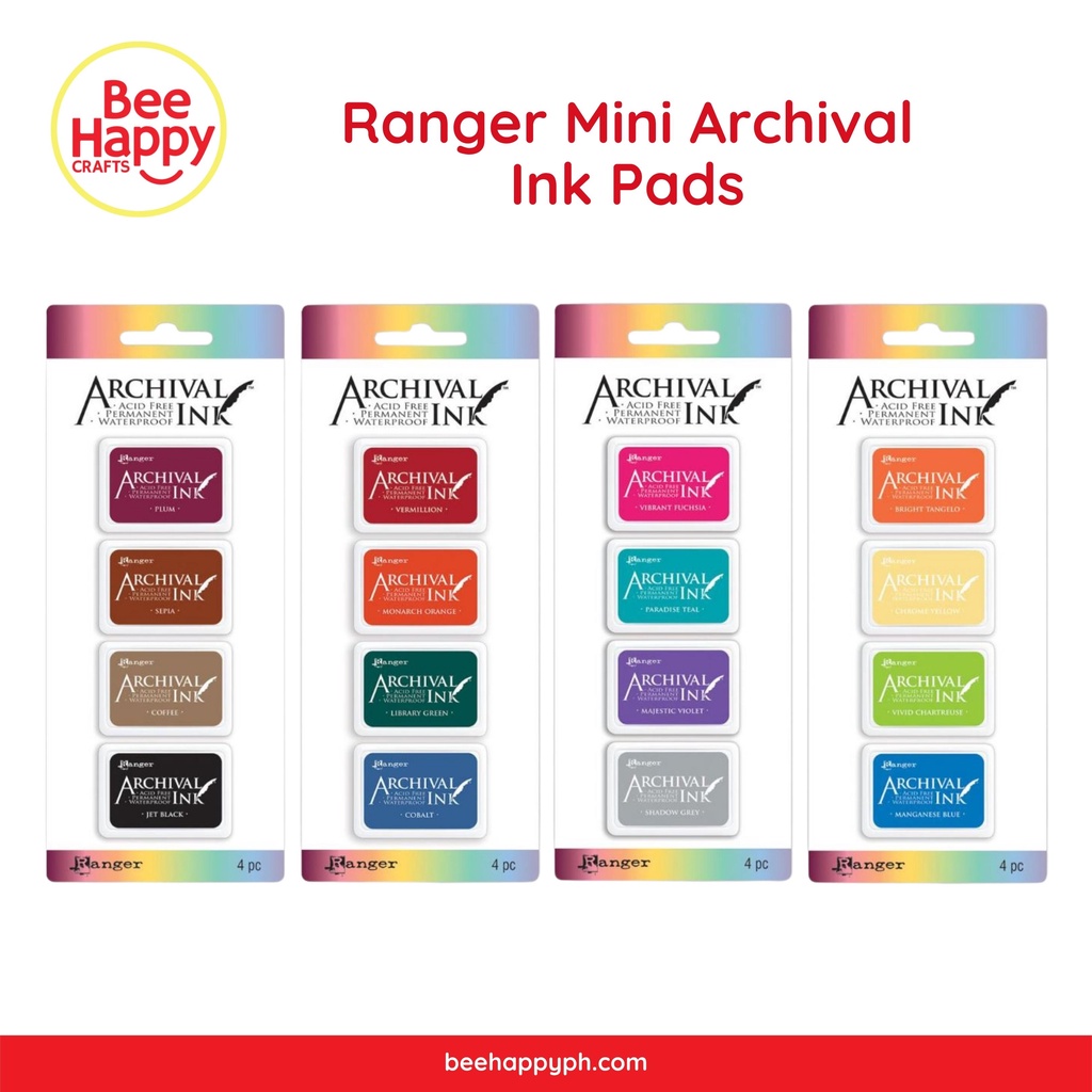 Ranger Archival Ink Pad #0 – Bright Tangelo Dye Ink, Fade Resistant & Waterproof