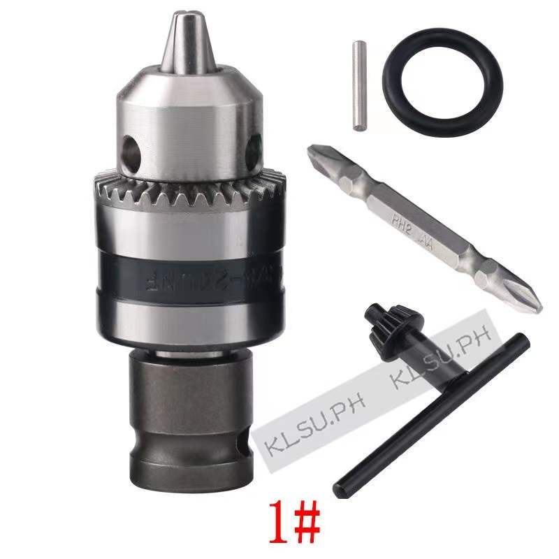 Ke Impact Adaptor Square Drive To Hex Shank Socket Adapterkeyless Drill Chuck