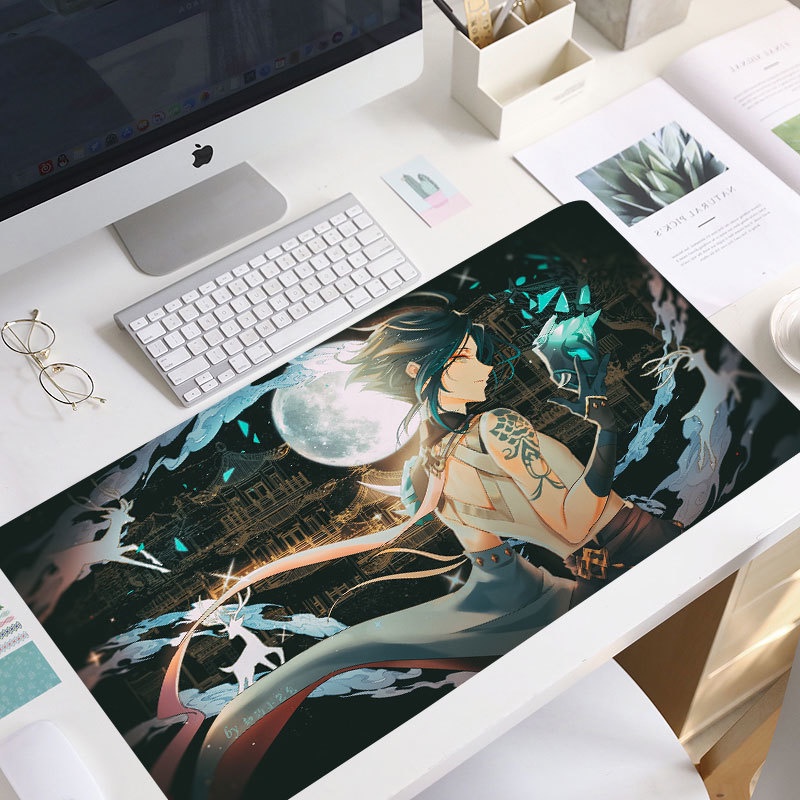 Genshin Impact xiao Large Mouse Pad Gaming Accessories PC Laptop Gamer ...