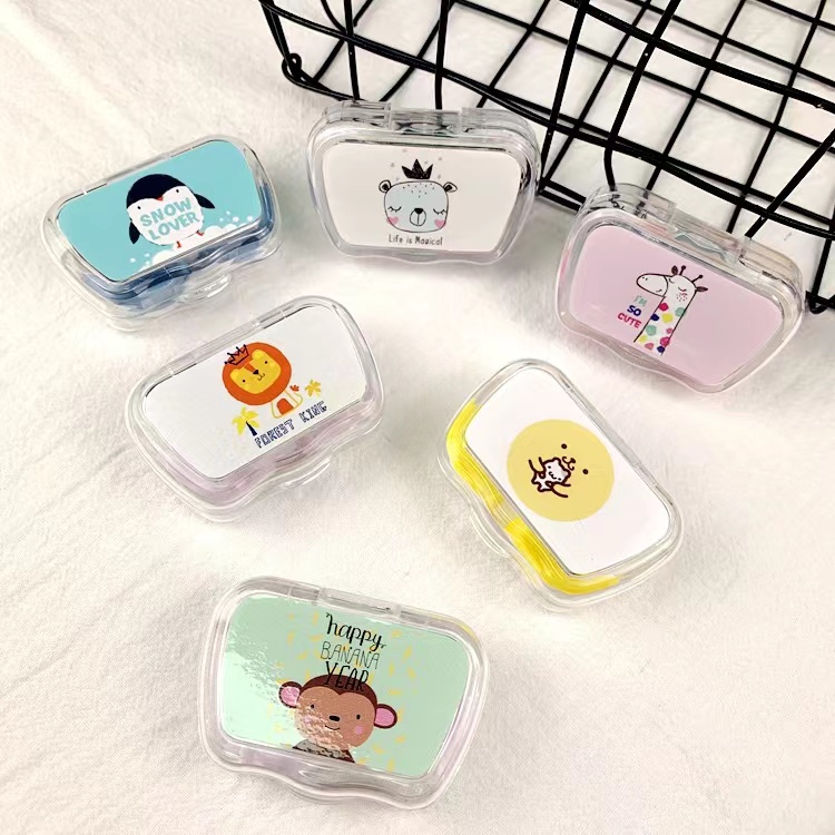 Contact Lens Case with Mirror Storage Box Travel Kit Contact Lens ...