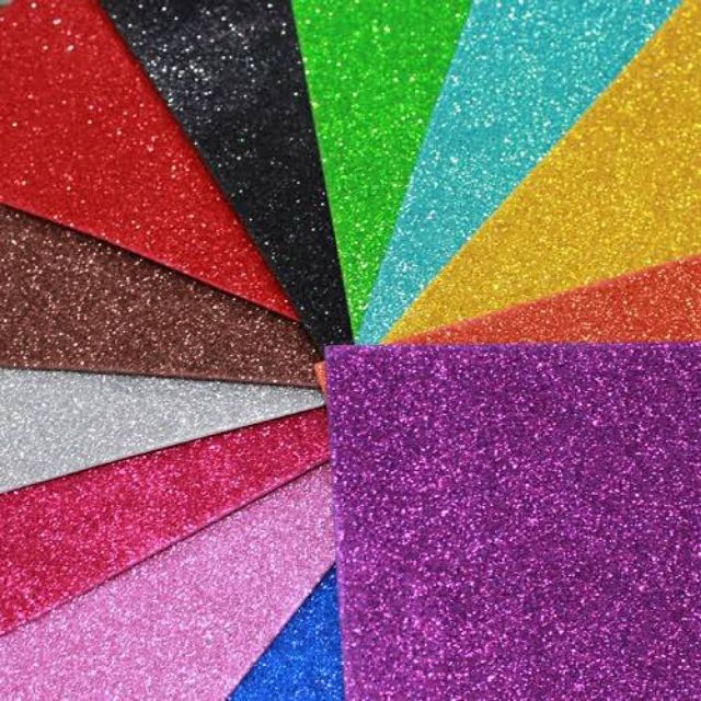 Glitter foam sheets a4 size with adhesive PER PIECE Shopee Philippines