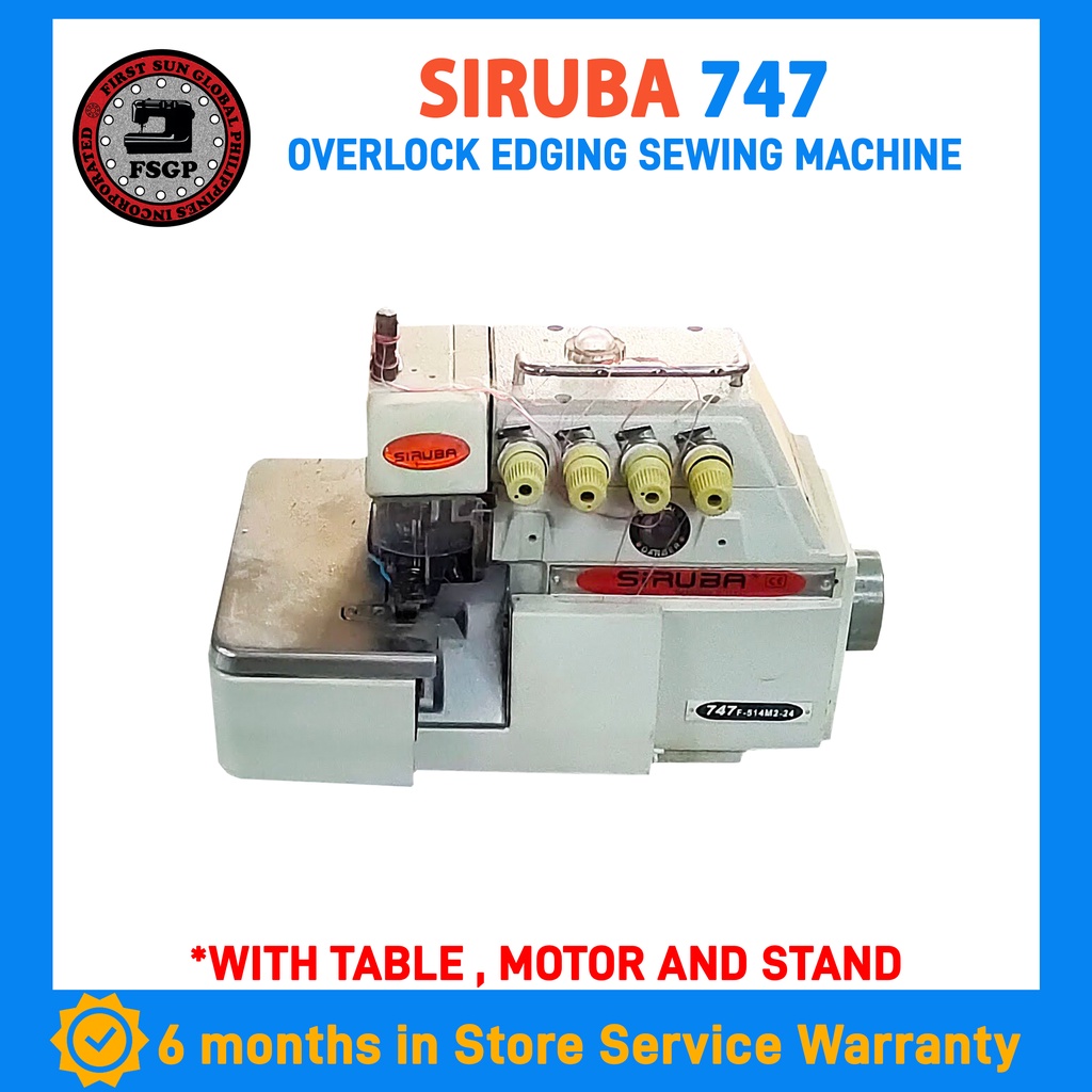 JUKI/SIRUBA/PEGASUS Over Edging Sewing Machine 4 Threads Brand new and