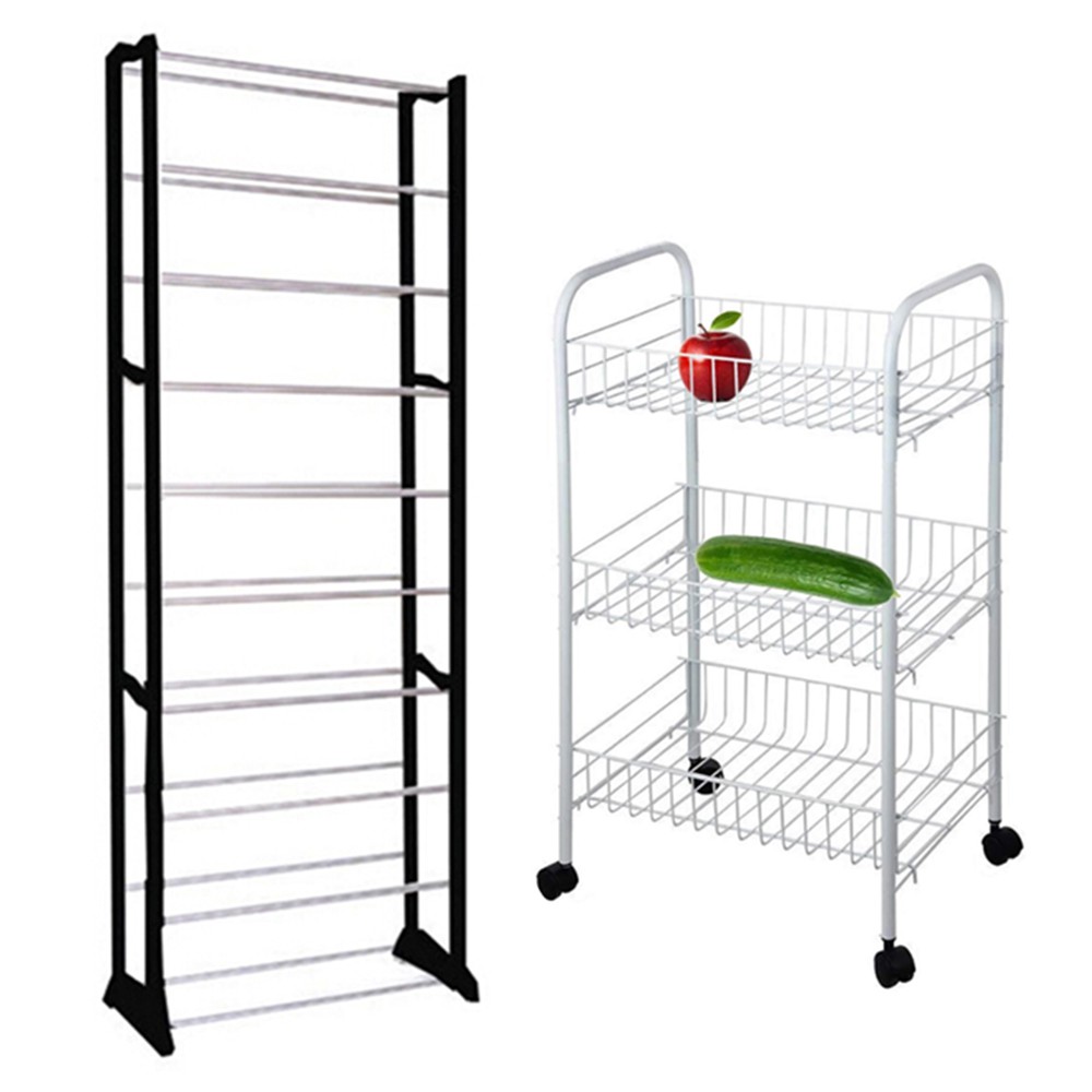 Amazing Shoe Rack 9-Layer WITH 3 Tier Storage Cart Kitchenware | Shopee ...