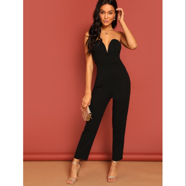 Black store tube jumpsuit