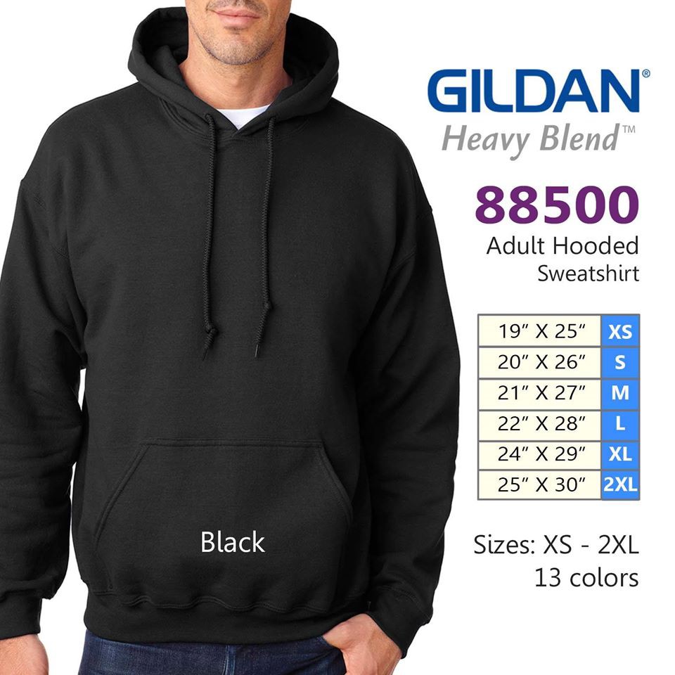 GILDAN HEAVY BLEND 88500 HOODED PULLOVER SWEATSHIRT Shopee Philippines