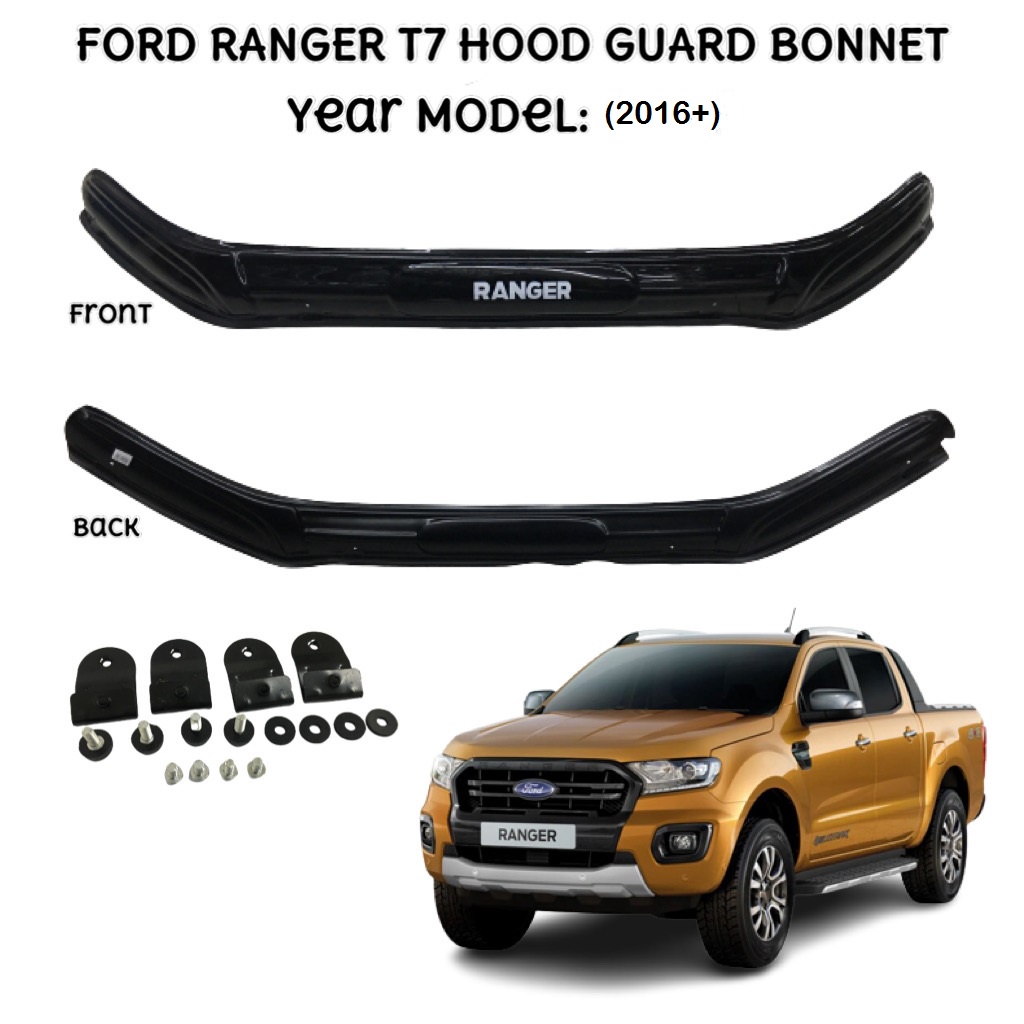 OSCPA Hood Guard Deflector Cover for Ford Ranger T7 2016 2017 2018 2019 ...