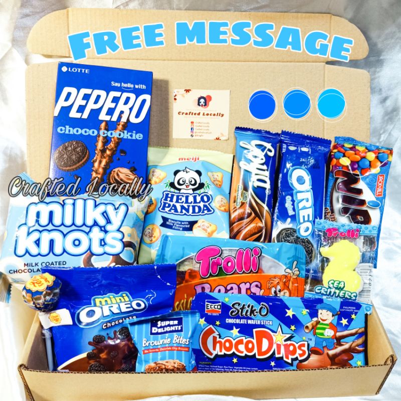 Premium Color Coded Snack Box Imported And Local Chocolates Shopee Philippines