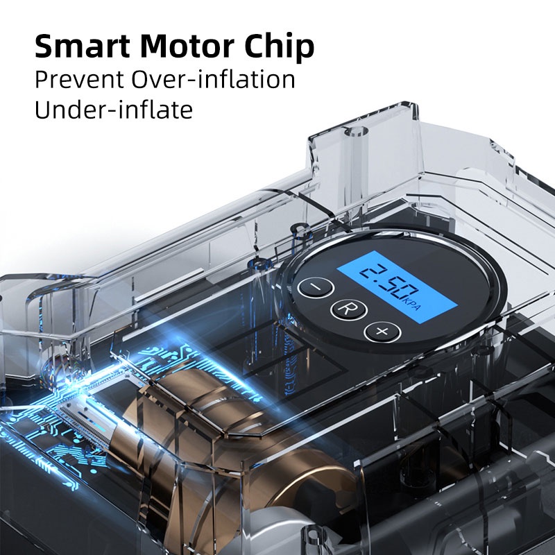 HOTSPEED Tire Inflator 12V Car Air Pump Portable Heavy Duty Motorcycle ...