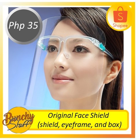 Original Face Shield (shield, eyeframe, and box) | Shopee Philippines