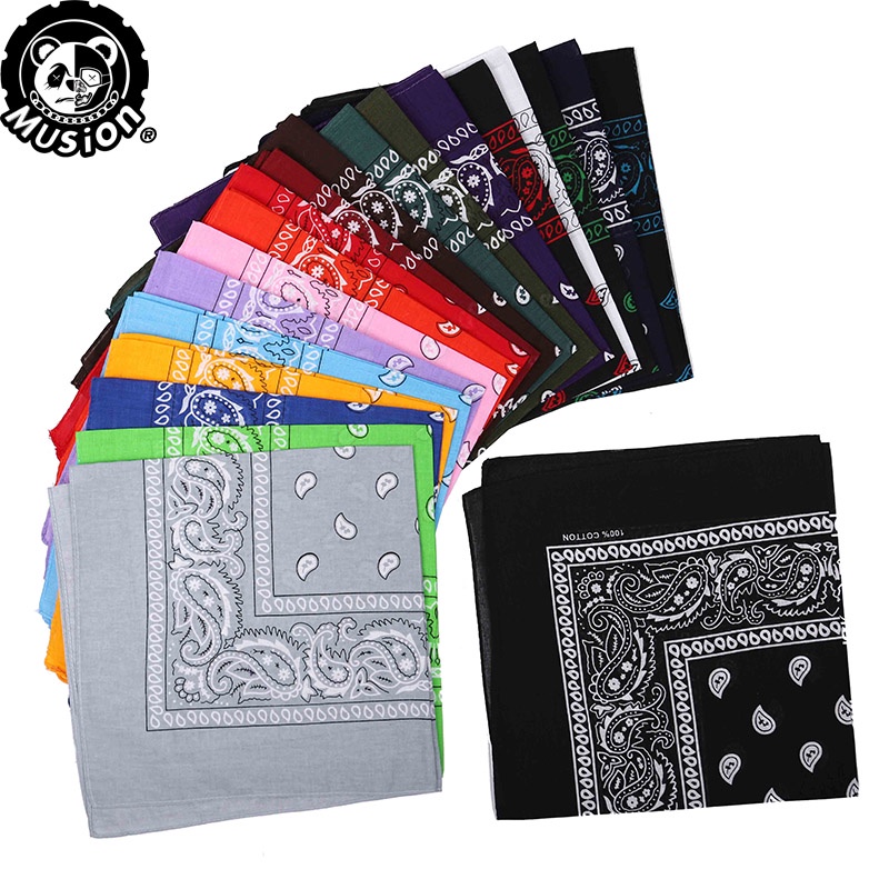 Musion Bandana Panyo 100% Cotton Fashion Hip Hop Classic Paisley ...