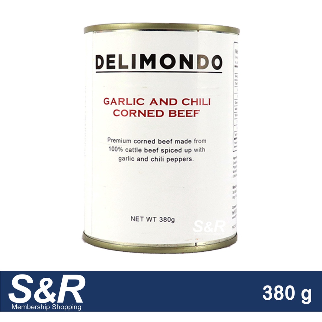 Delimondo Garlic and Chili Corned Beef 380g Shopee Philippines