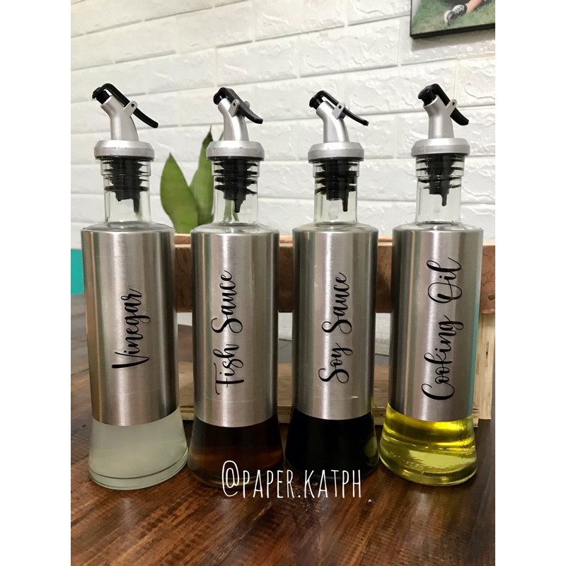 Condiment Bottles with label Shopee Philippines