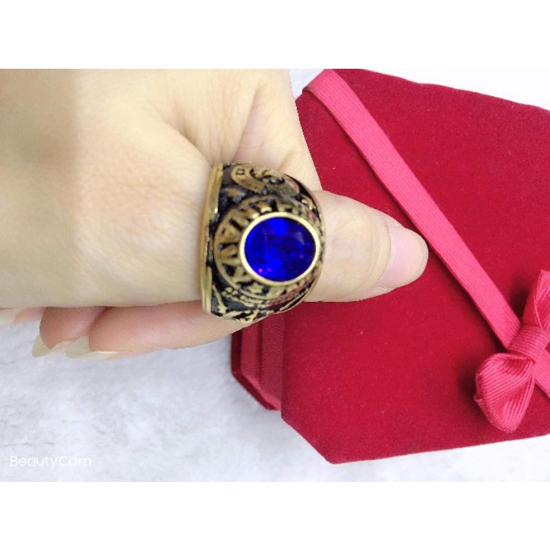 None-Fade Gold Bullring for Men (Navy) | Shopee Philippines