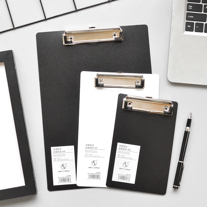 Simple Office Black and White A4a5 Writing File Folder Plastic Reading ...