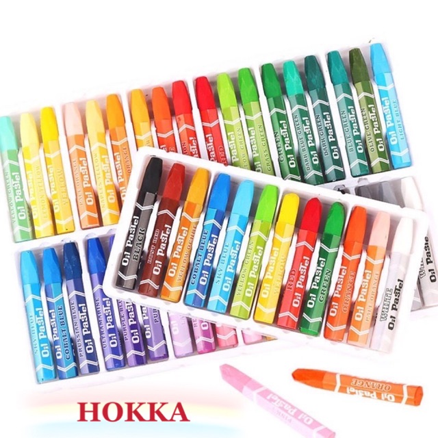 HOKKA 12 Colors Oil Pastel 428-12 | Shopee Philippines