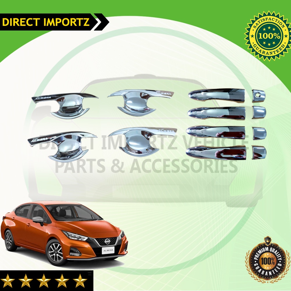 Nissan Almera 2021 to 2024 Door bowl and handle cover Chrome (WITH ...