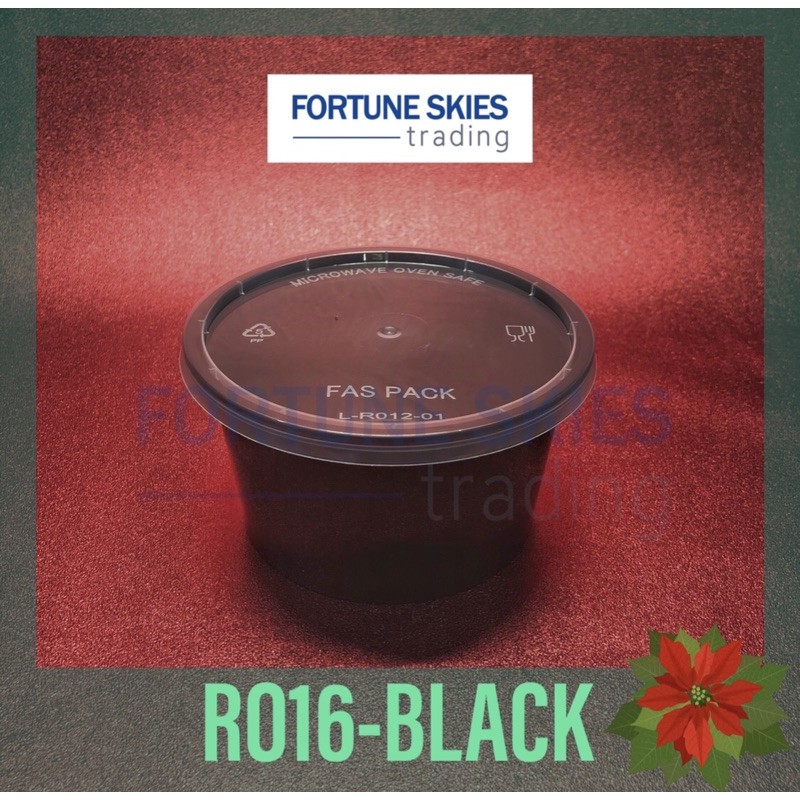 Fas Pack Ro16 (10 pc/pack) Black Body Micowavable Container | Shopee ...