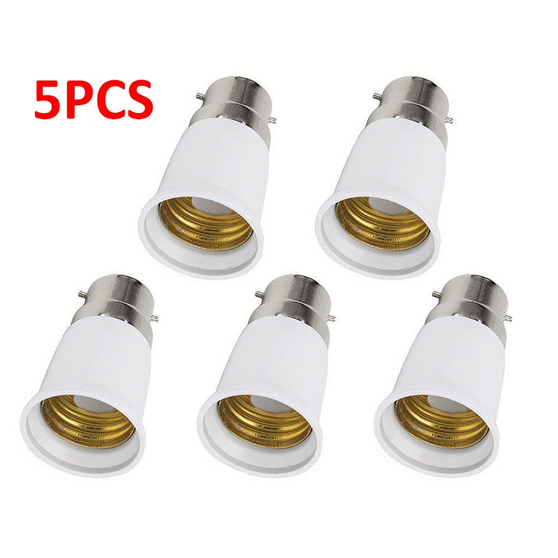 B22 to E27 Adapter Bulb Light Lamp Base Edison Screw Converter