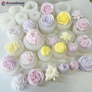 Small Flower Silicone Mould Resin Camellia Peony Daisy Lotus Flower  Jewellery Making Mold 