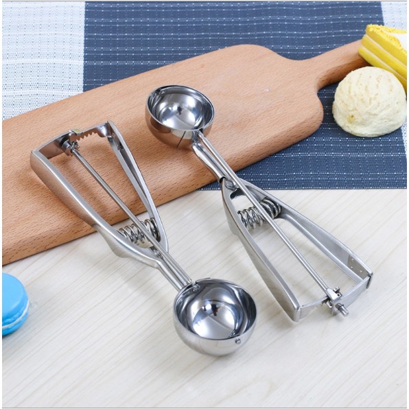Stainless steel pearl yogurt ice cream scoop Italian Gelato ice cream