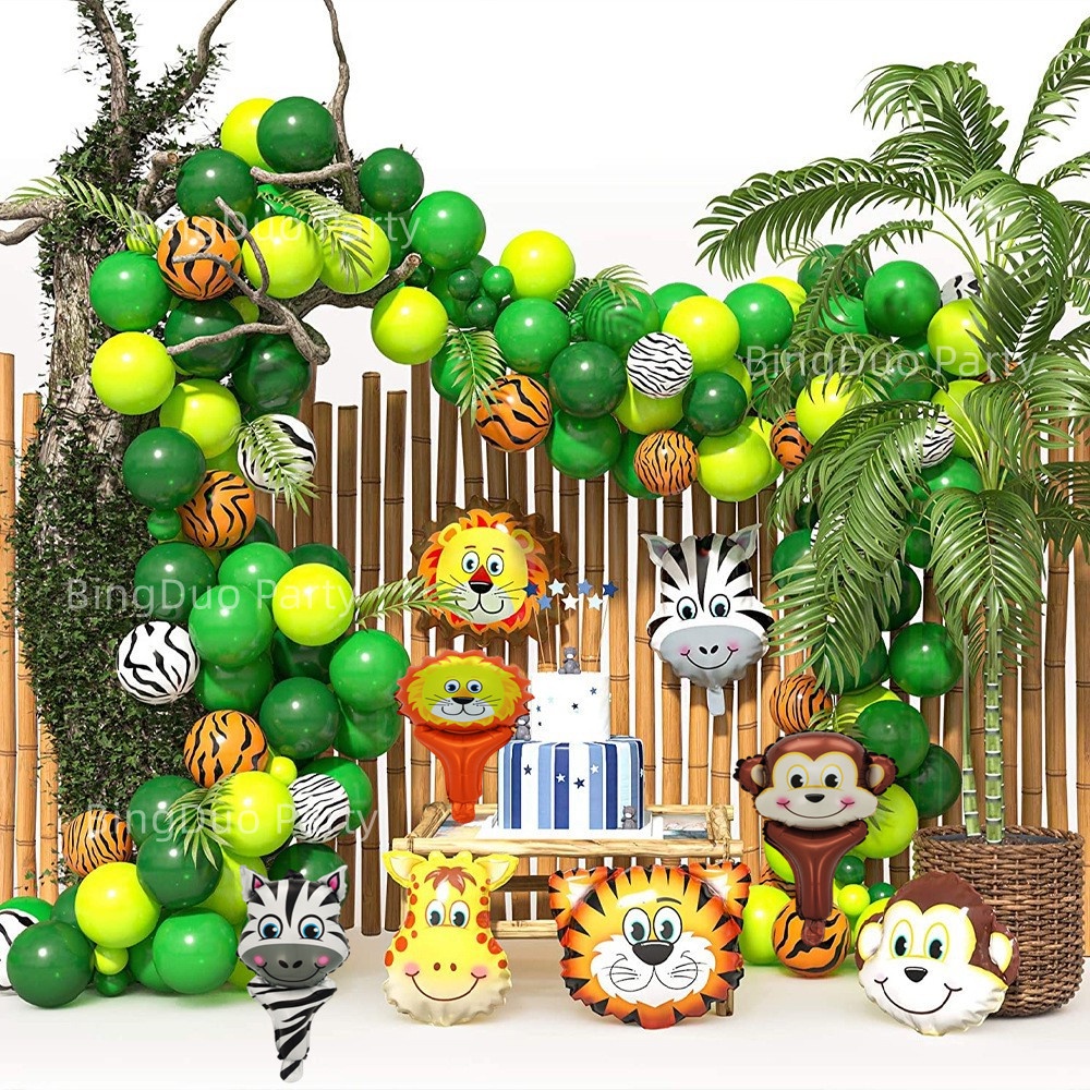 Safari Theme Party Decorations Safari Balloons Latex Balloon Animal ...