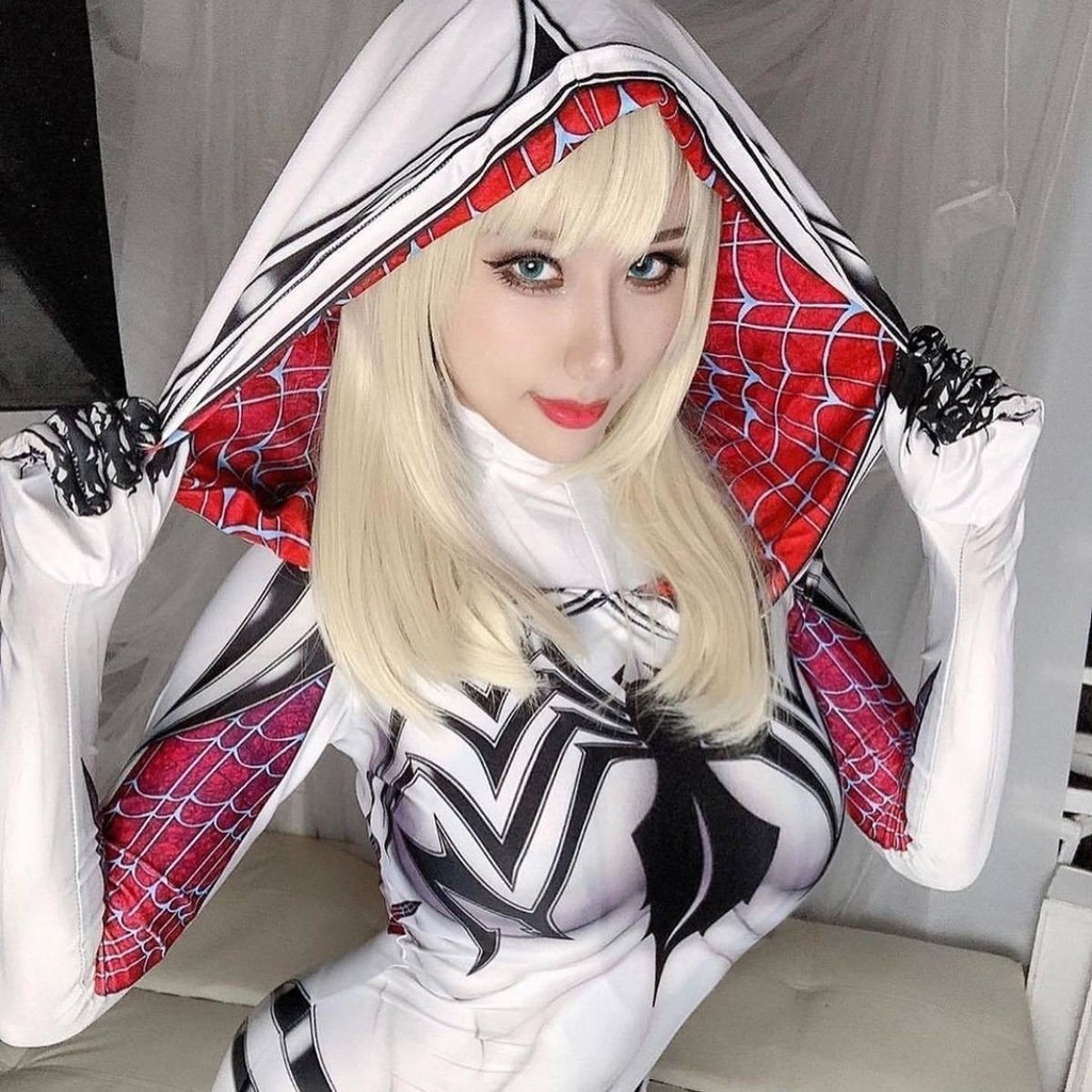 Spiderman Tights Cos Parallel Universe Gwen One Piece Venom Female Spider Movie Cosplay Costume 