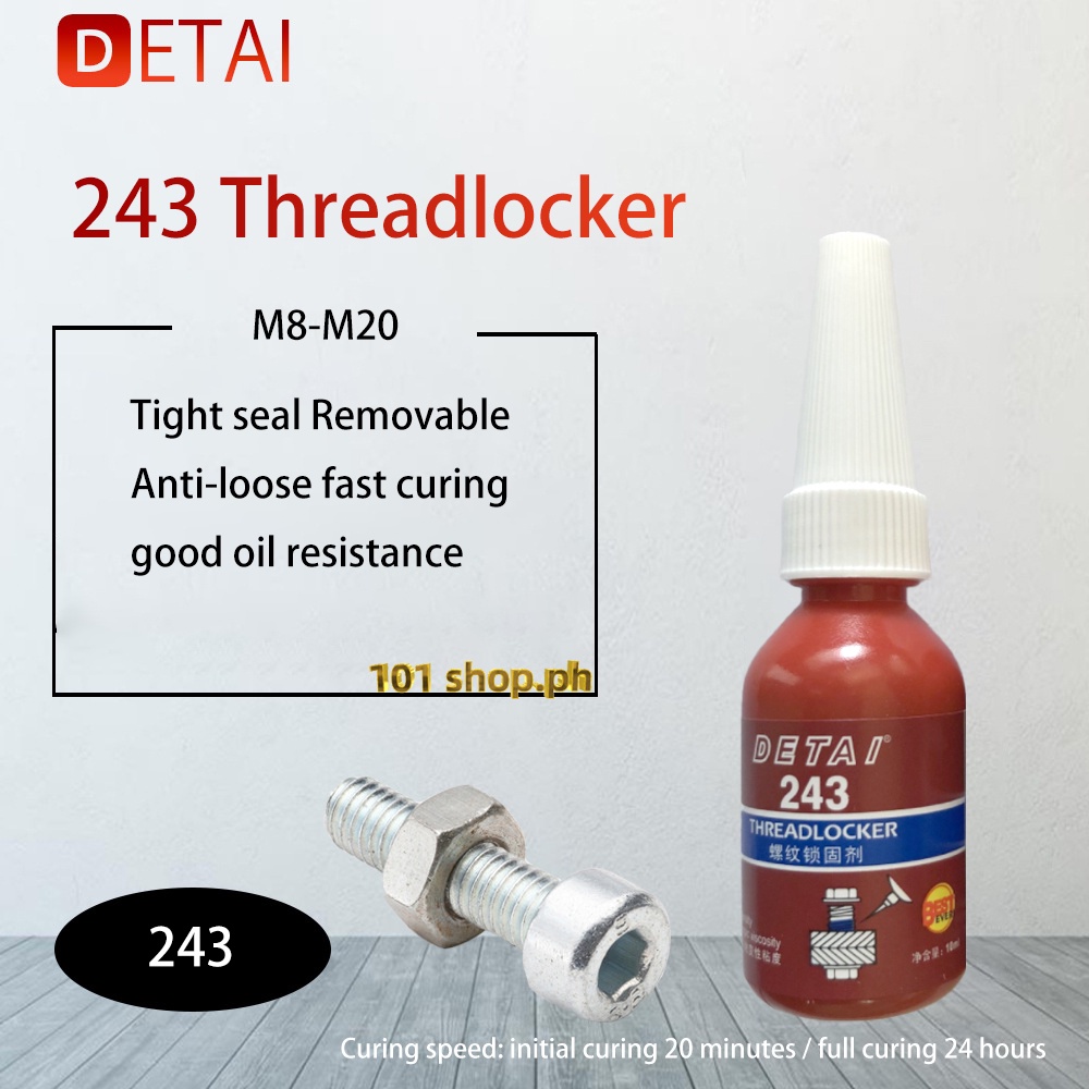 242/243/271 Metal Thread Anaerobic Adhesive 10ml Thread Fixative