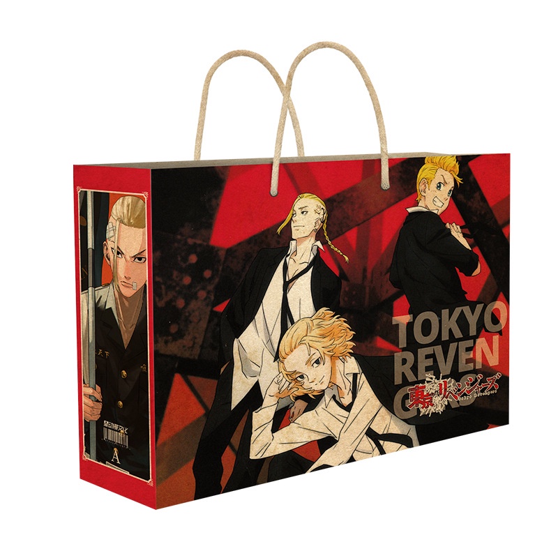 Anime Tokyo Revengers Lucky Gift Bag Vintage Kraft Paper Collection Toy ...