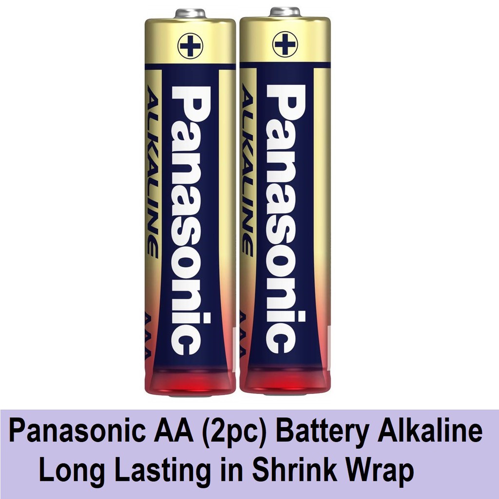 Panasonic AAA (2pc) Battery Alkaline Long Lasting 1.5V LR03T/2S