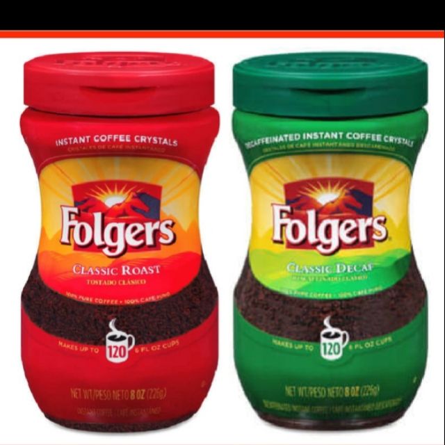 FOLGER'S CLASSIC ROAST/DECAF COFFEE 8 oz Shopee Philippines
