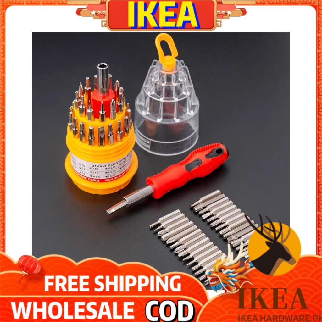 COD IKEA 31 In 1 Pocket Precision Electro Screw Driver Tools Set 31in1