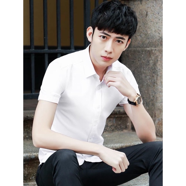 Shirt Mens Casual Look For Wedding Men's Short Sleeve Plain Polo