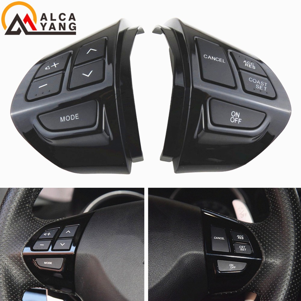 Black Multifunction Steering Wheel Button Cruise Control Switch for