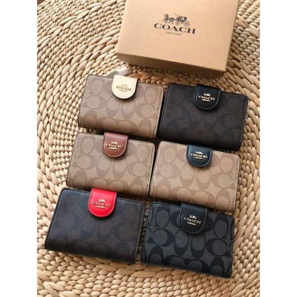 Coach on sale wallet authentic