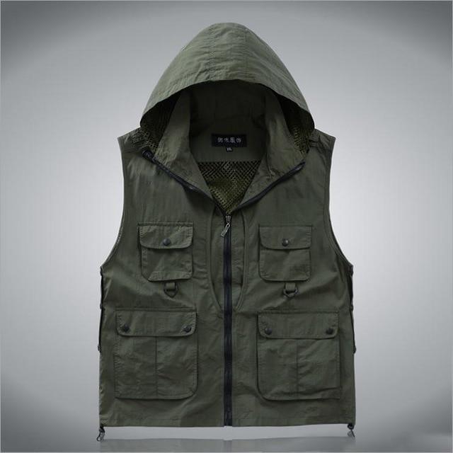 Waterproof vest with hood sales