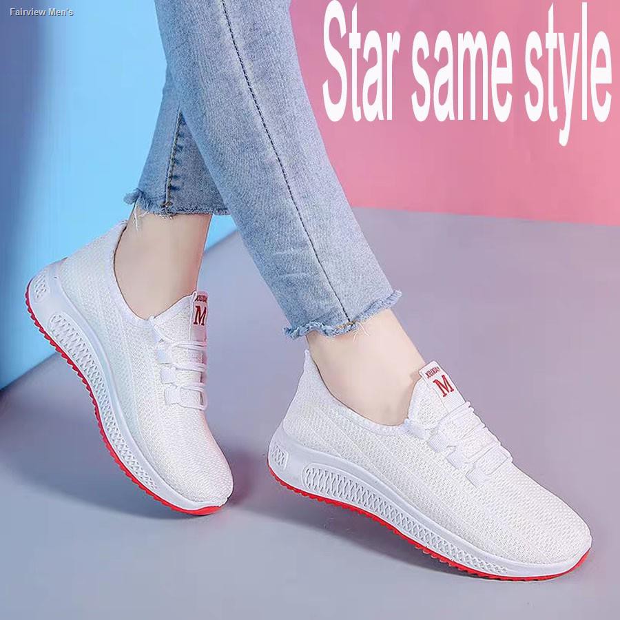 Ready stock ☁┇2020 New bestseller women's rubber breathable sneakers ...