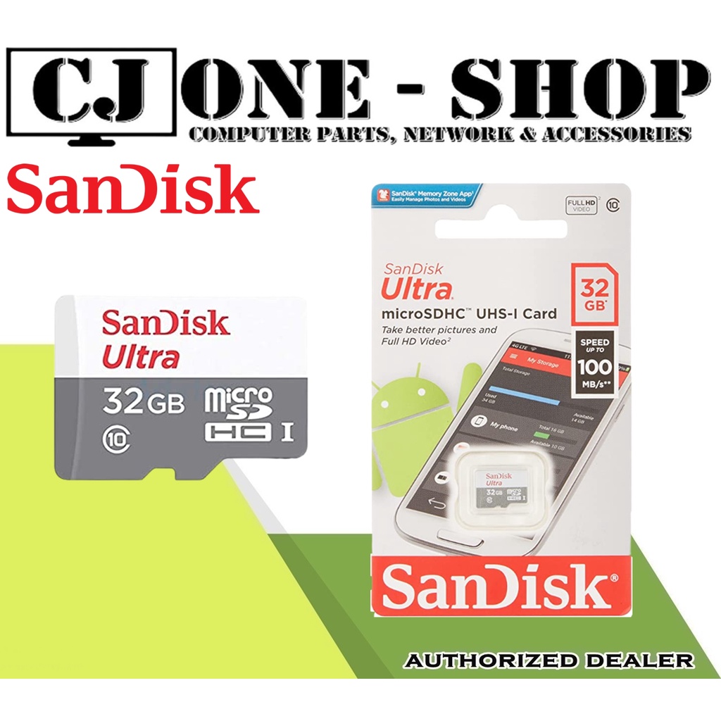 SanDisk Ultra 32GB microSDHC UHSI Card Original SD Card/Sandisk