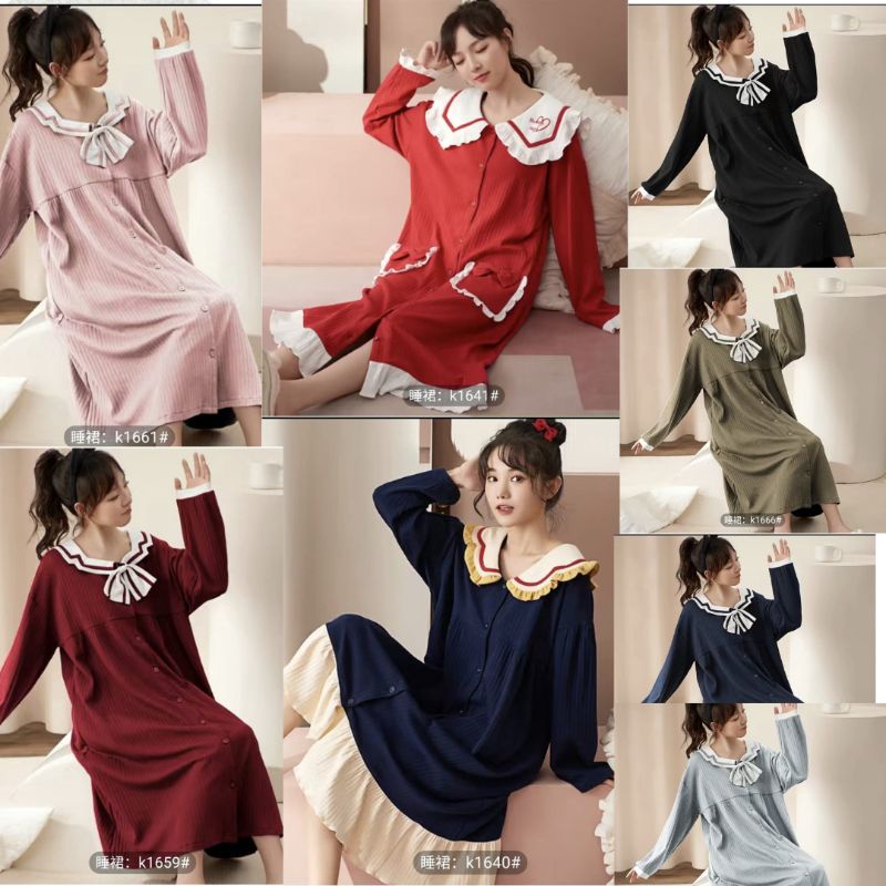 Baju DASTER DRESS GAMIS Women KOREAN Long Sleeve Plain Cotton T-Shirt ...