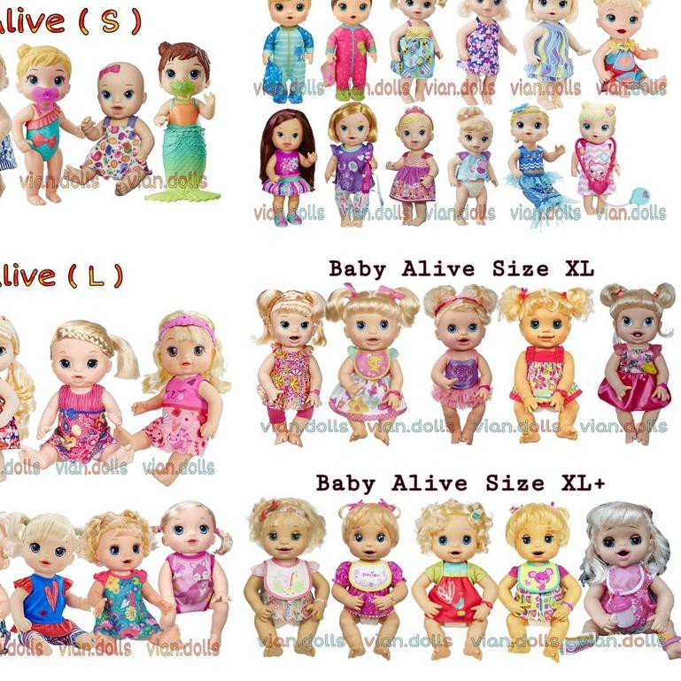 Baby alive doll size online