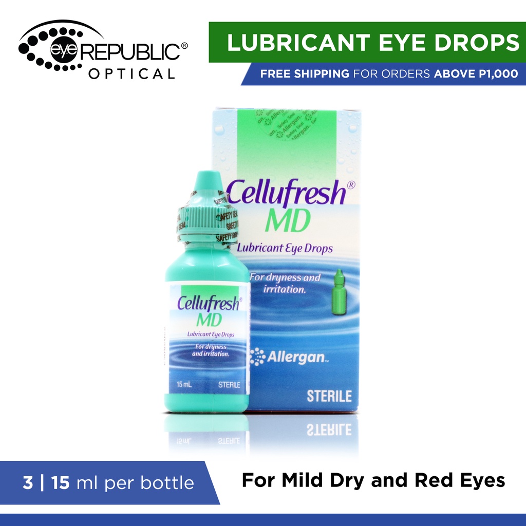 Cellufresh Lubricant Eye Drops for Red Eyes (3ml/15ml) EYE REP