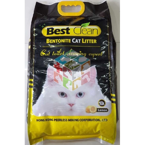 Best Clean 10L Cat Litter Clumping BENTONITE Sand 10L Lemon Lavender ...