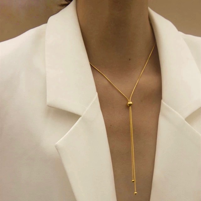 MAZEE Adjustable Lariat Necklace | Shopee Philippines